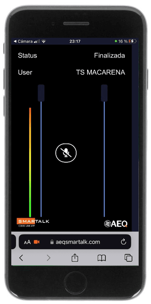 AEQ now offers the Smartalk service as a home application for high quality broadcasts from any Smartphone